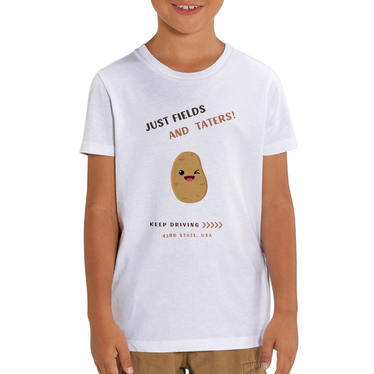 Organic Kid's Tee: Fields and Taters